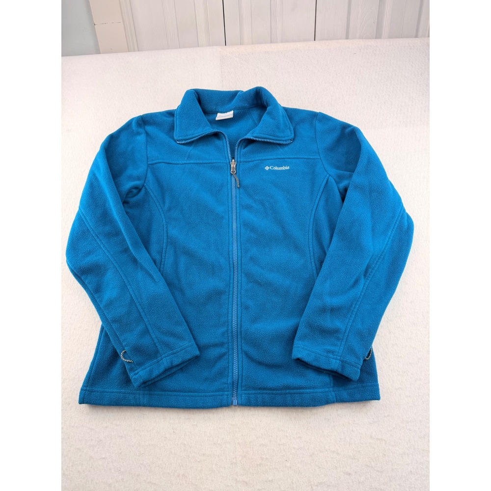 Columbia Women's Benton Springs Full Zip Fleece Jacket Blue Size Large
